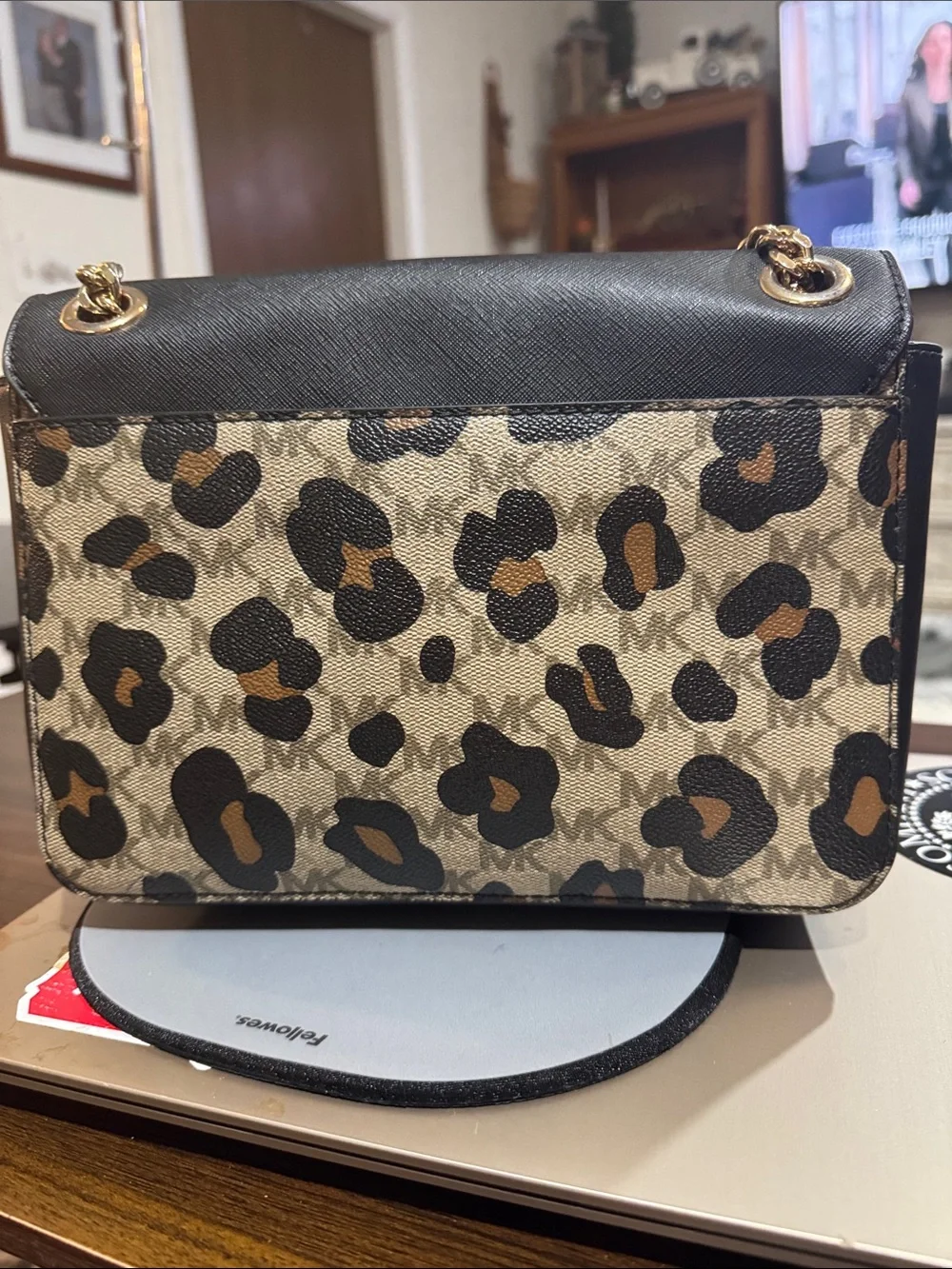 Michael Kors leopard tone crossbody