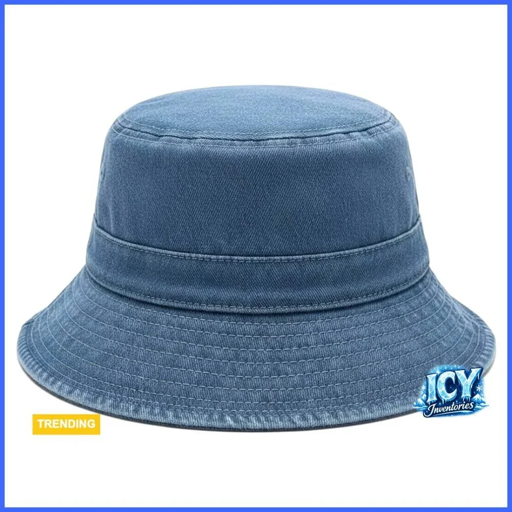 Adjustable Cotton Bucket Hat UPF 50+ Sun Protection Lightweight Summer