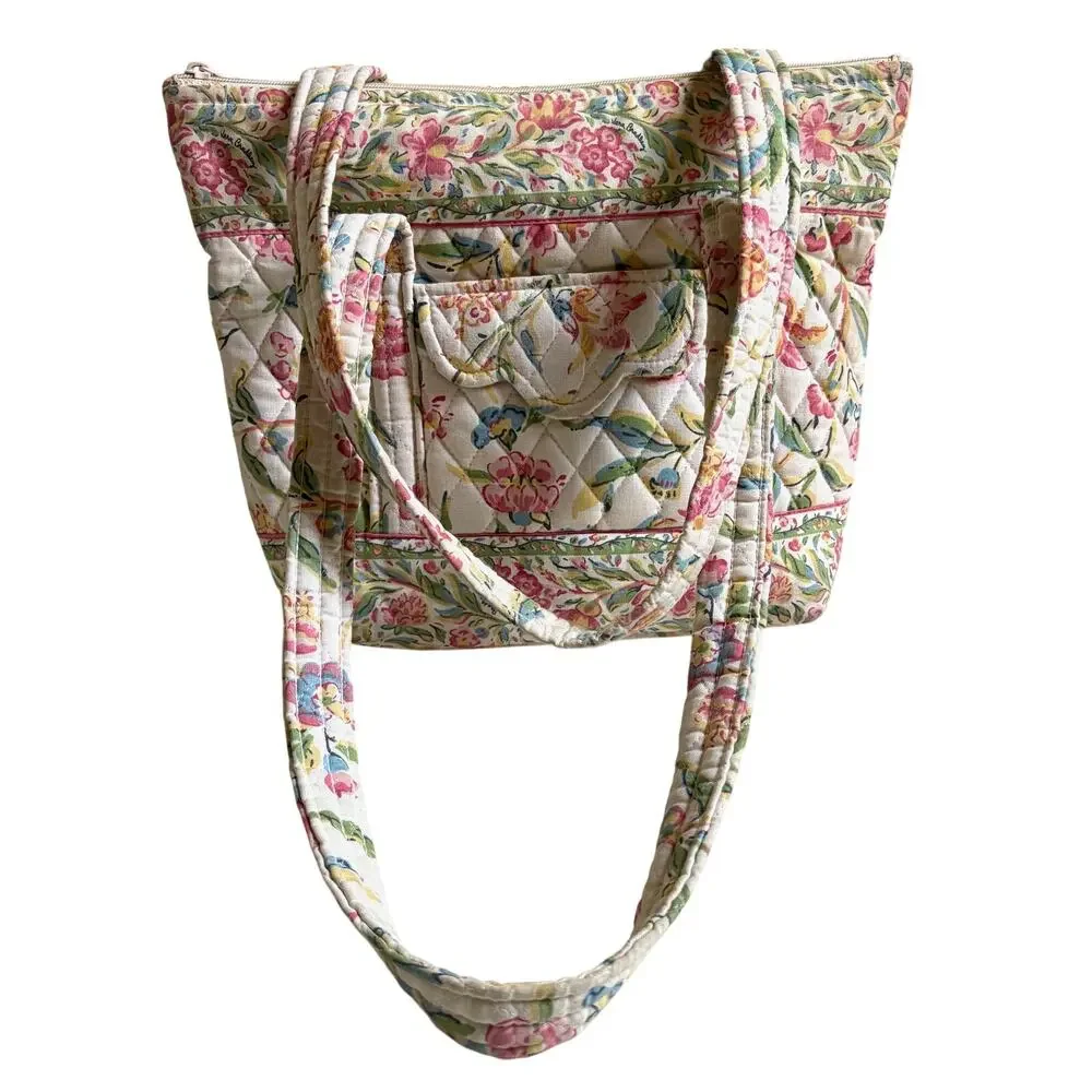Vera Bradley Vintage Floral Pattern Tote Bag (Perennials)