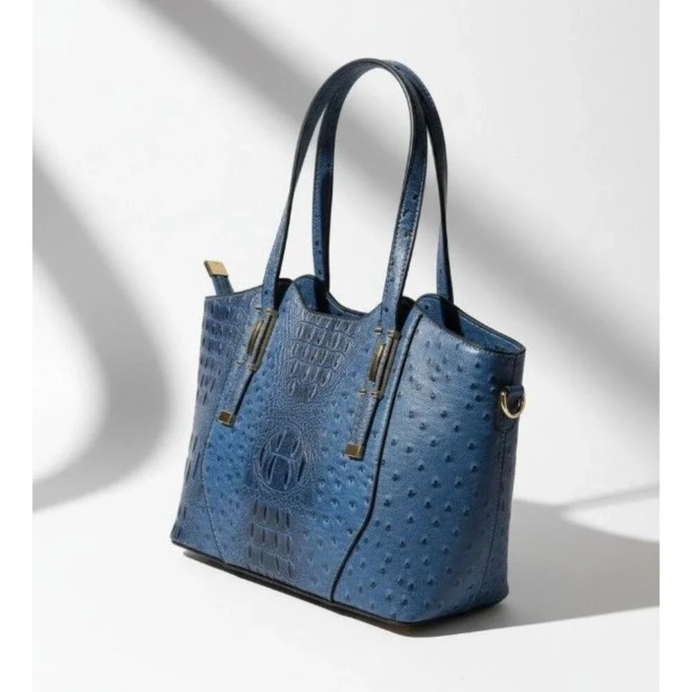 Faux Leather Ostrich Bag