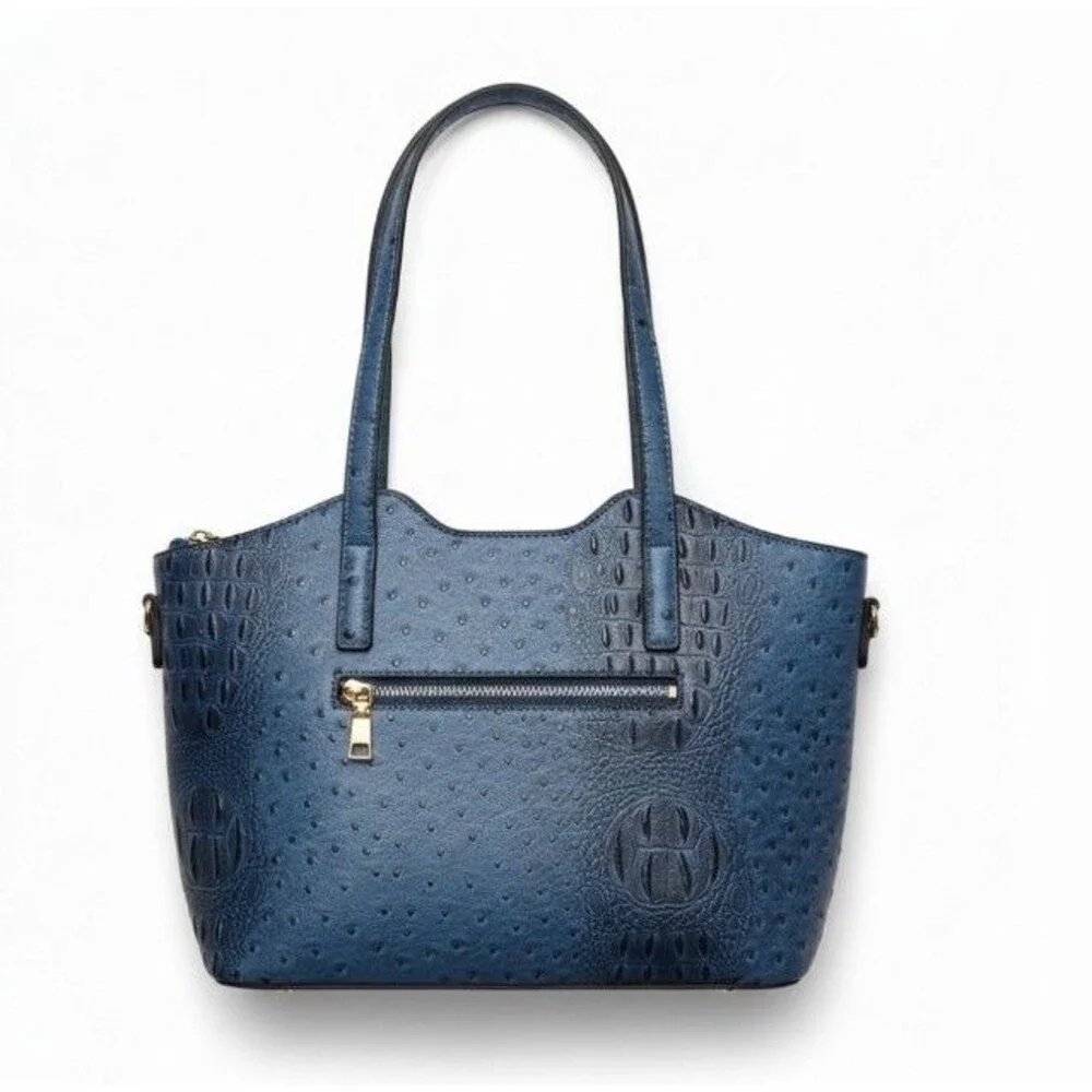 Faux Leather Ostrich Bag