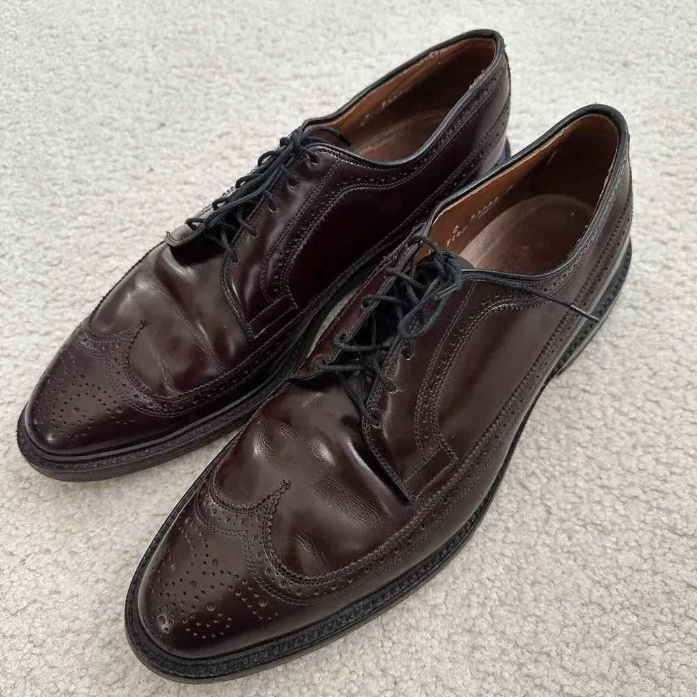 Allen Edmonds 9147 MacNeil Men's Cordovan Burgundy Shoes Size 12 C‎