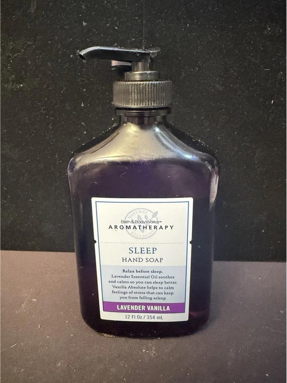 Bath & Body Works LAVENDER Vanilla  SLEEP Aromatherapy Hand Soap 12oz Very RARE