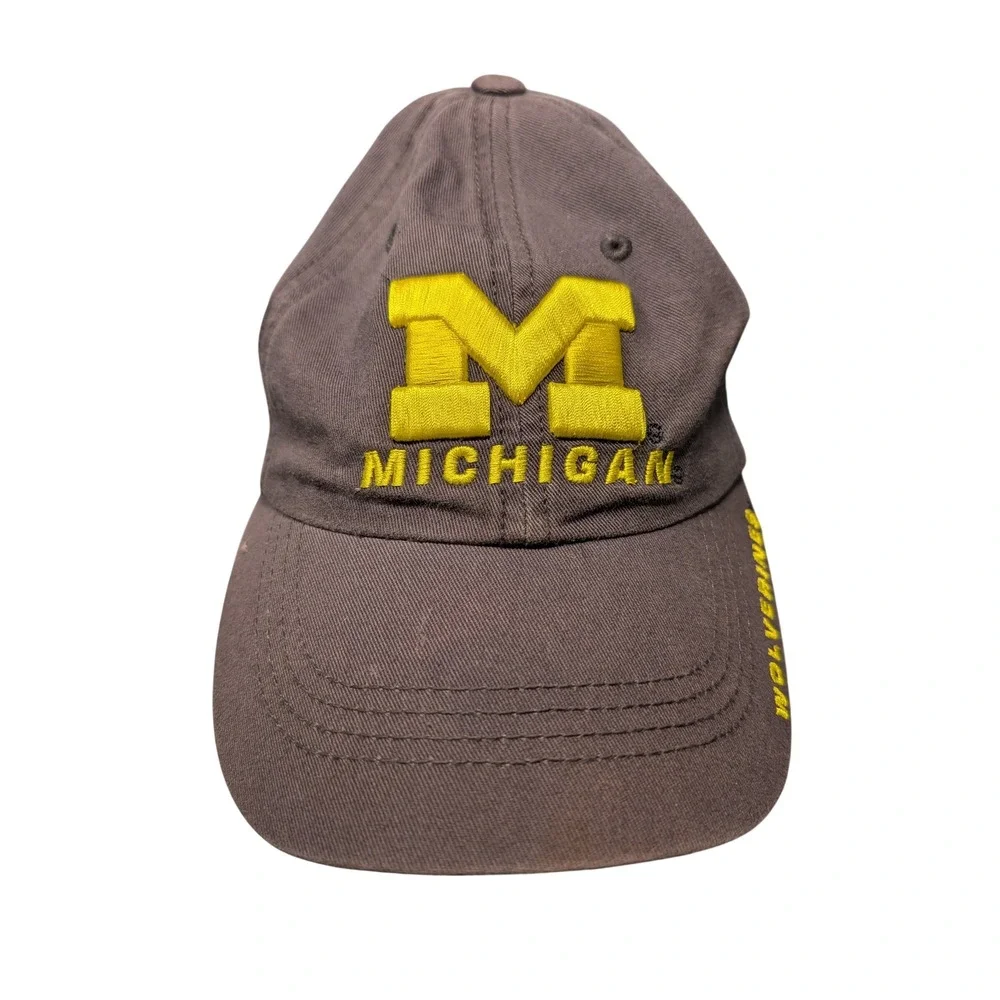 Top of the World Michigan Wolverines Hat Mens Gray Yellow NCAA Baseball Cap