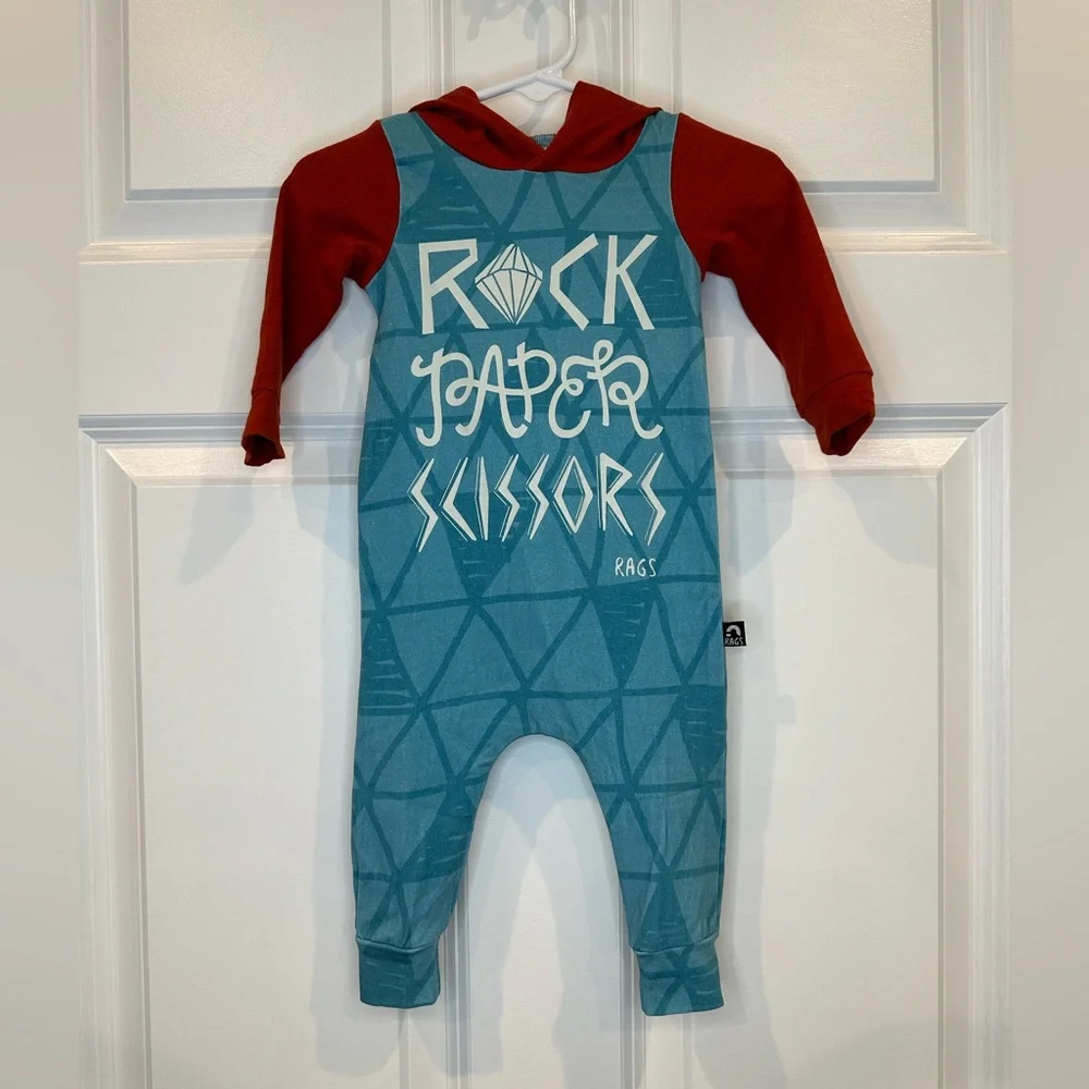 Rags‎ Hooded Romper Size 3-6 months