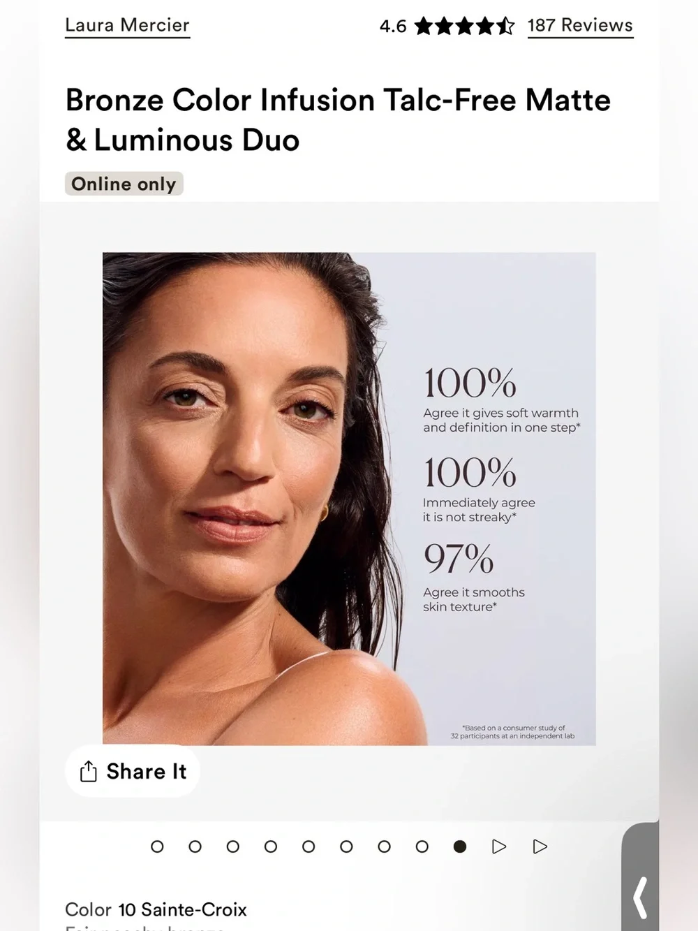 laura mercier dual pan
