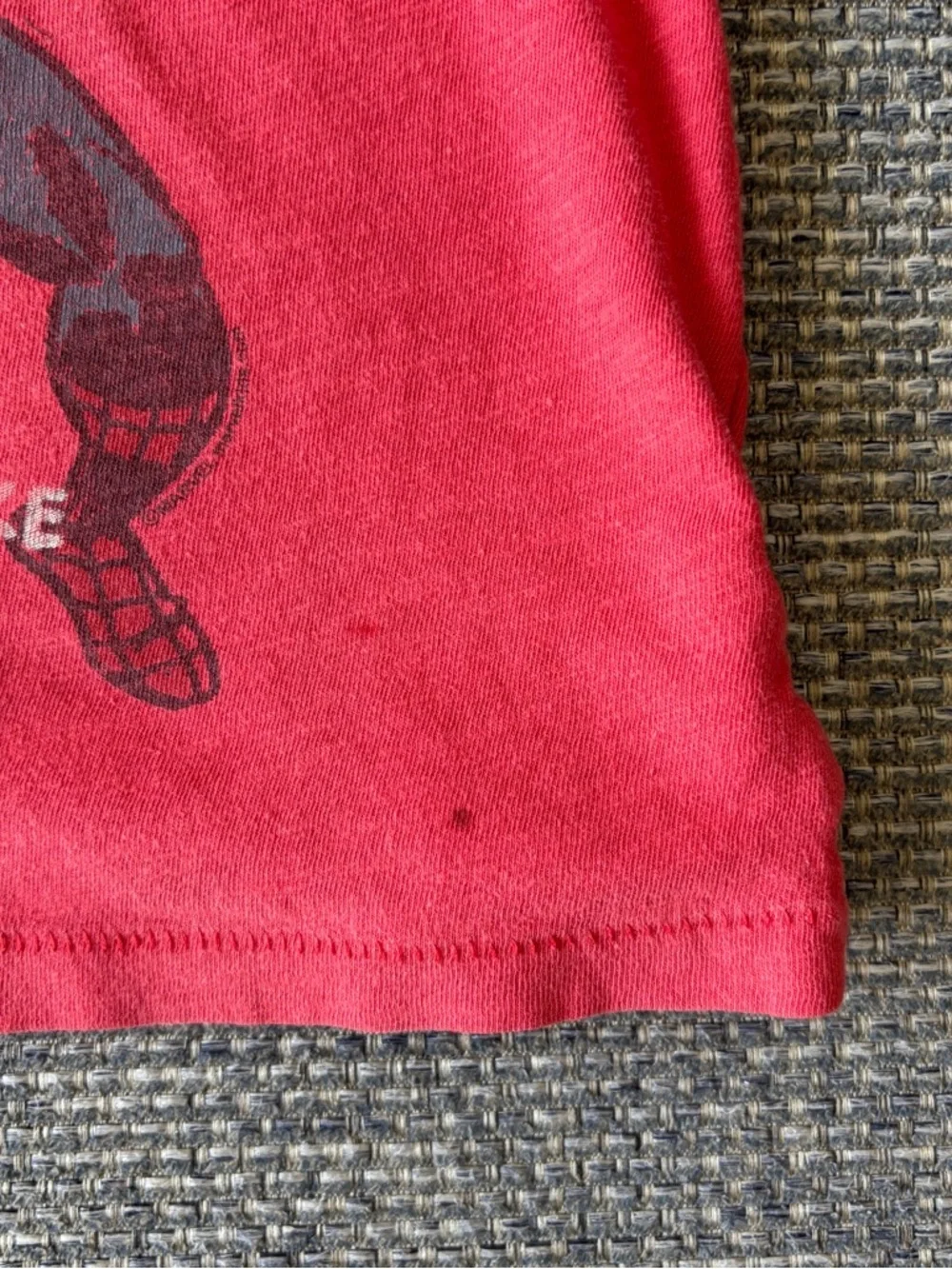 Junk Food Clothing red shown