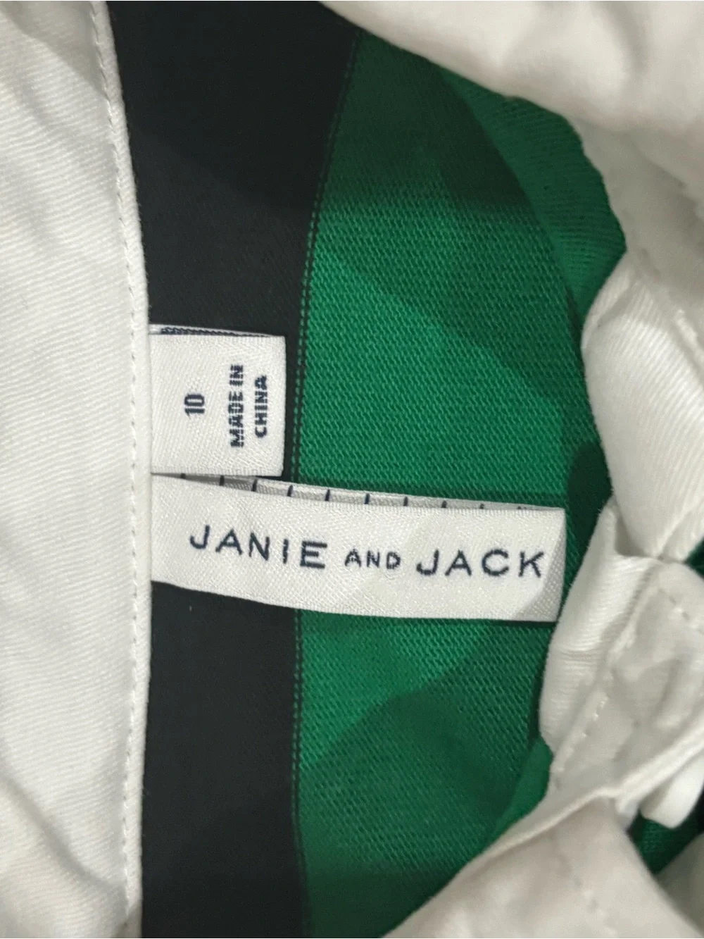 Janie and Jack bold green