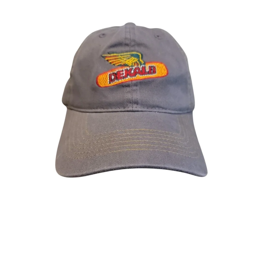 Dekalb Hat Cap Snap Back Mens One Size Brown Embroidered Patch Farming.   NEW