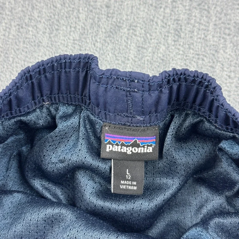 Patagonia Shorts Kids Large 12 Blue Baggies Lined Swim Trunks‎ Stretch 67053