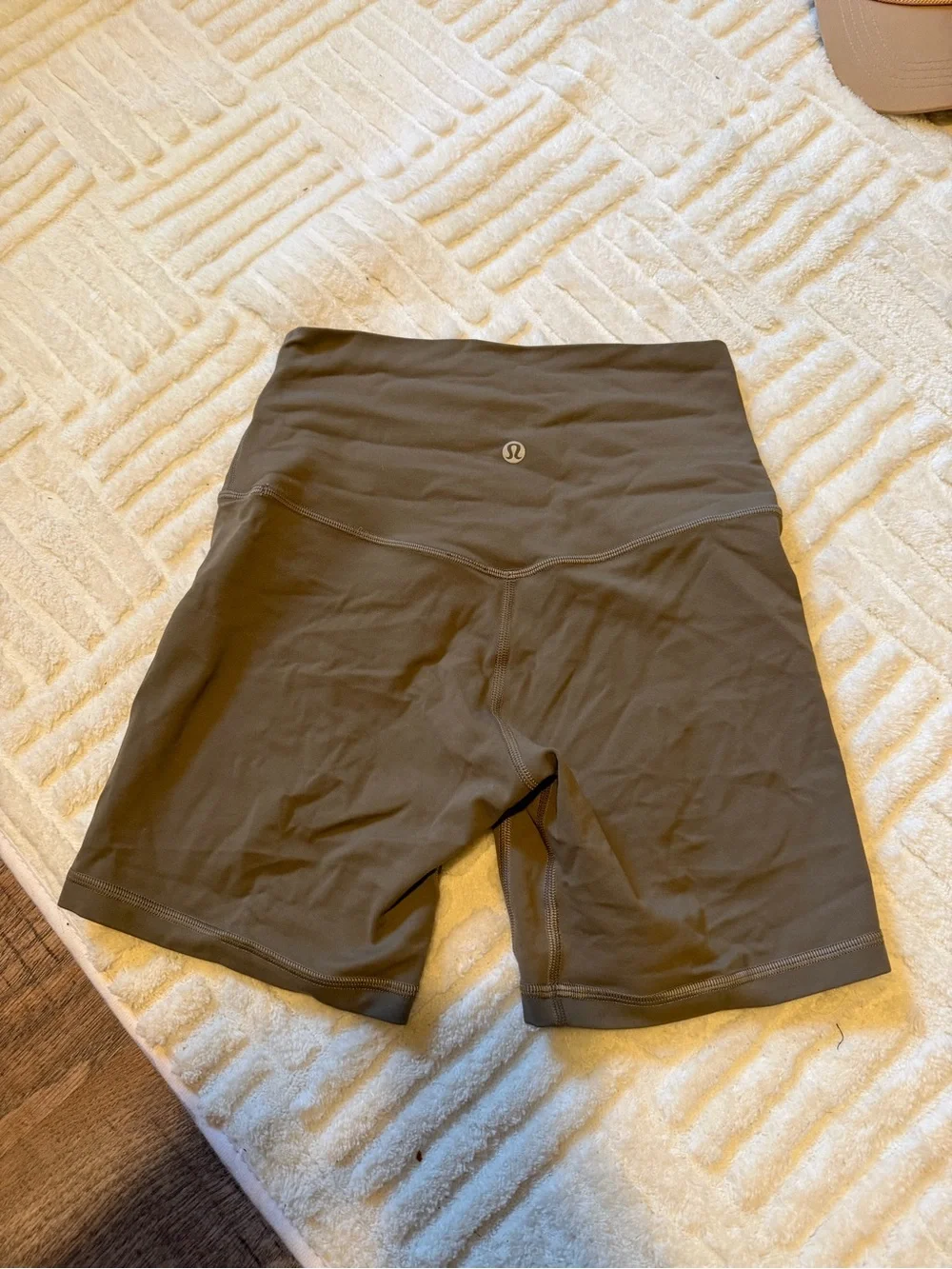 lululemon athletica Olive Green High-Rise Bike Shorts