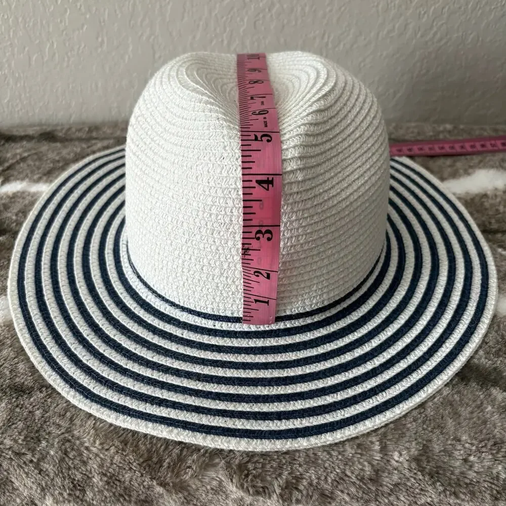 JONES NEW YORK Women's Sun Hat Sz OS Summer Cruise Ship Cabana Beachy Nautical
