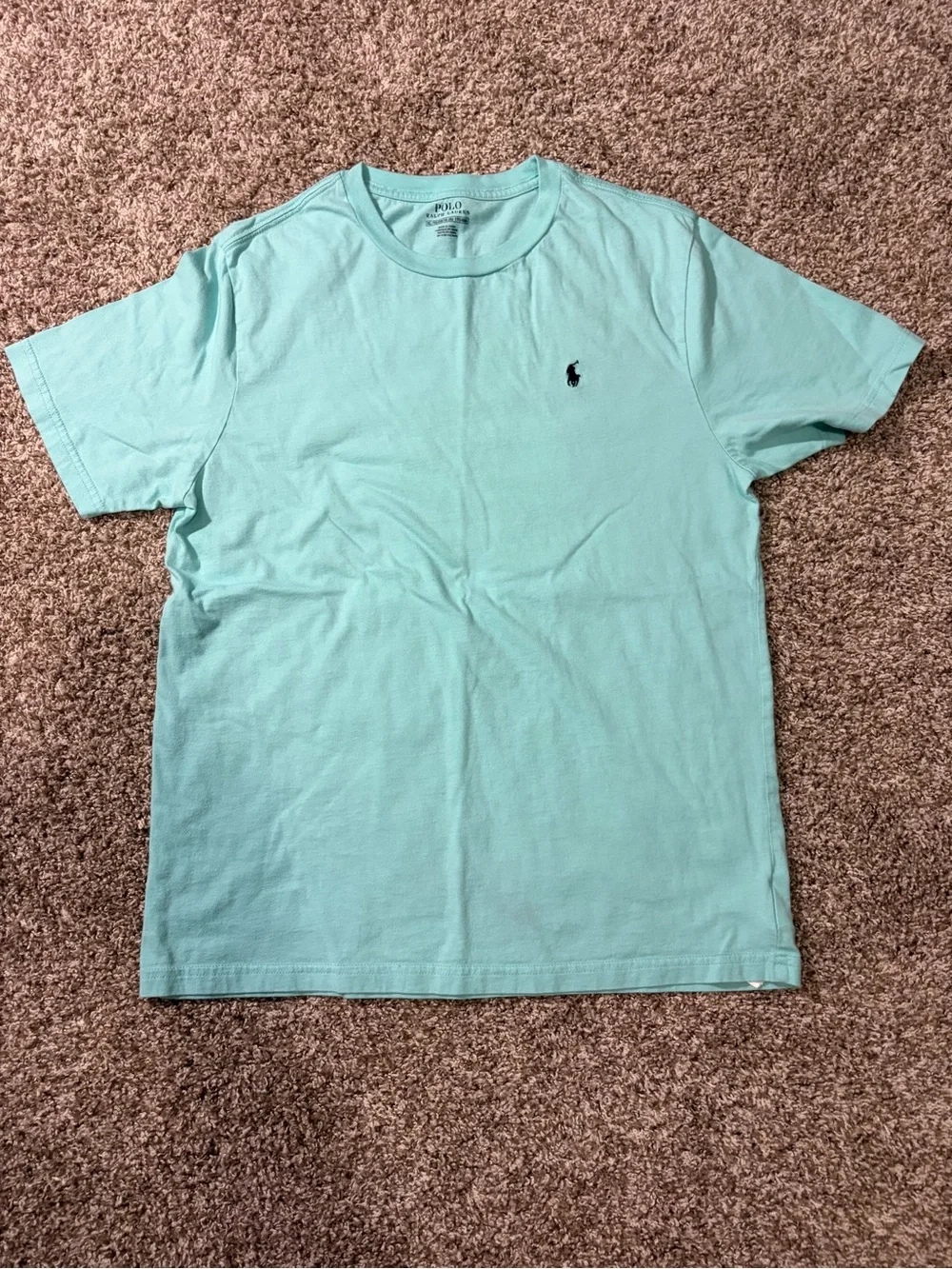 Polo by Ralph Lauren Light Aqua Crewneck T-Shirt