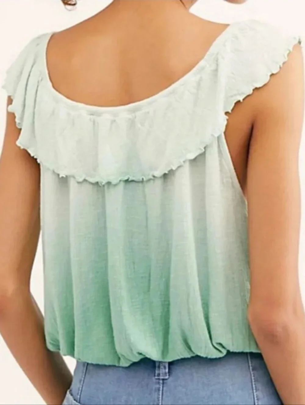 Free People size ruffled