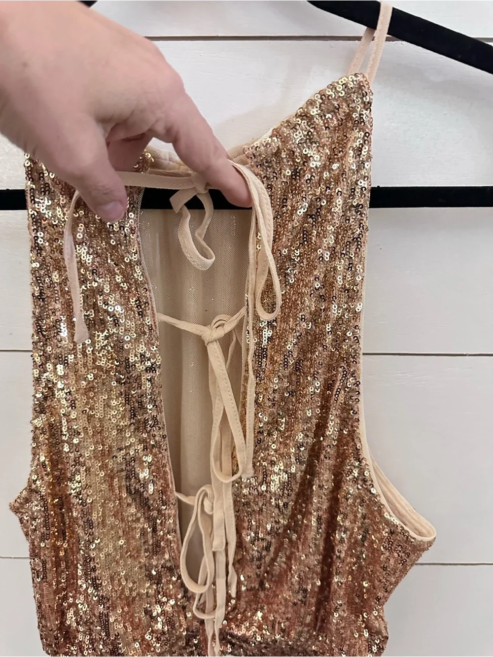 Free People pit party sequin