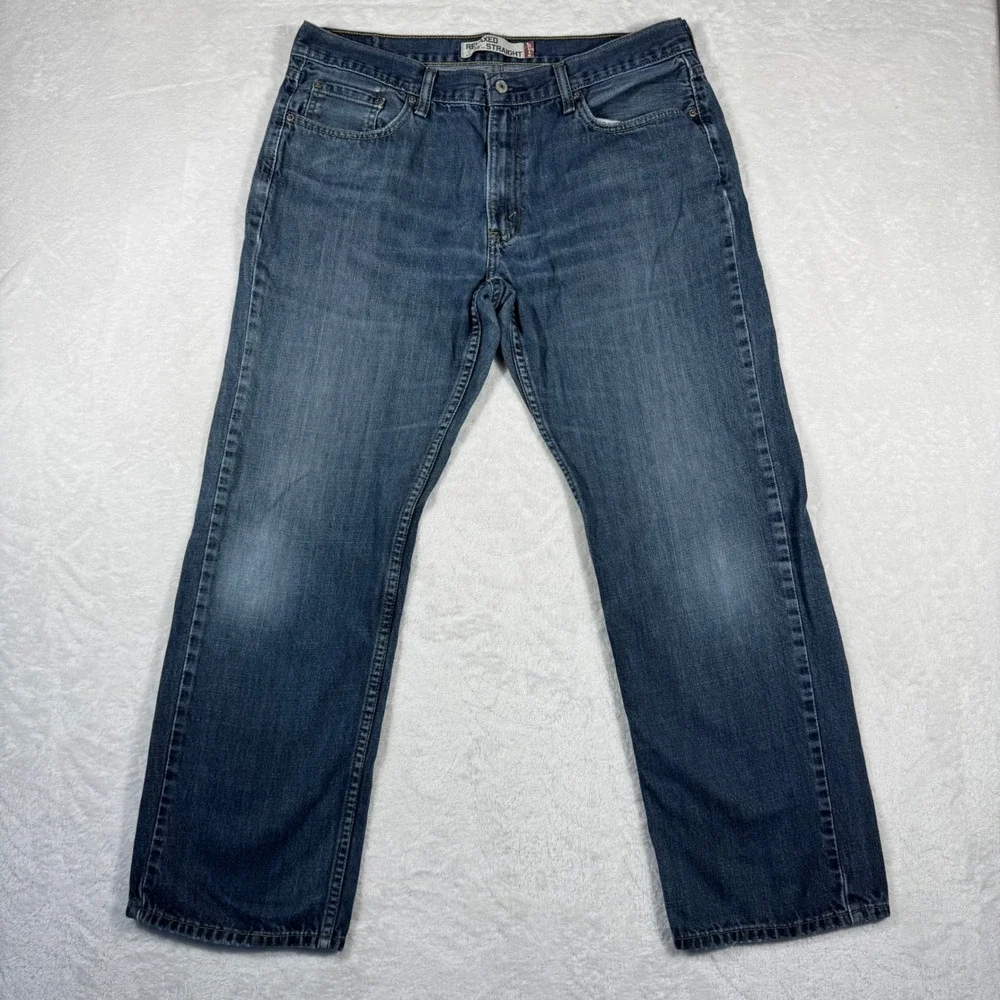 Levis 559 Relaxed Straight Jeans‎ Mens 36x32 Blue Denim Medium Wash 100% Cotton