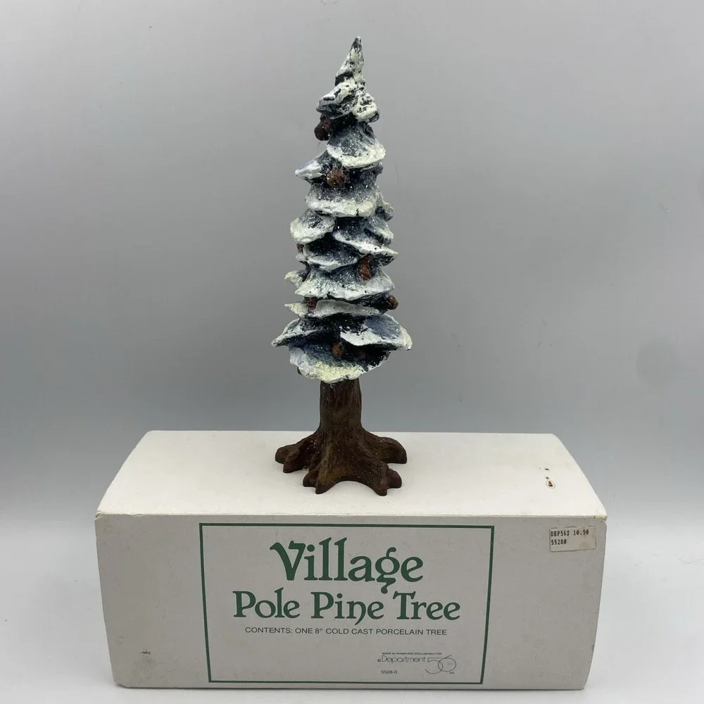 Department Dept 56 Village Pole Pine Tree 8