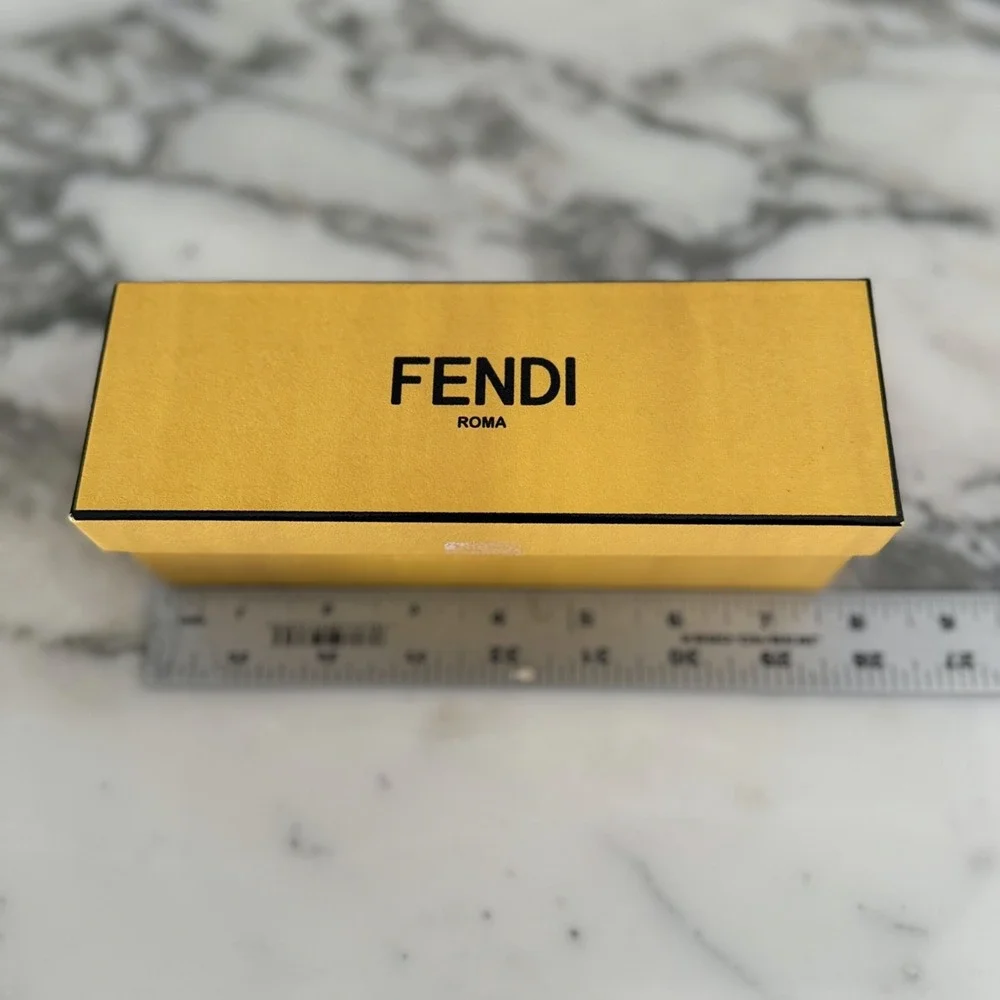 Authentic Fendi Empty Gift‎ Box Yellow 7.5