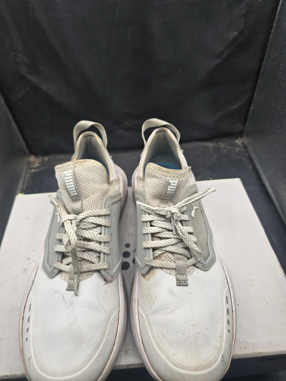 Puma Men’s Sneakers in White and Light‎ Gray