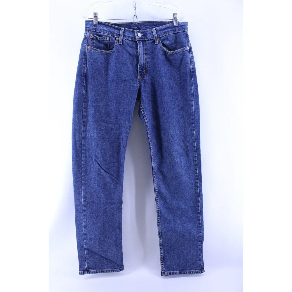 Levis 514 Mens Slim Straight Leg Blue Denim Jeans Size 32x34‎ Measure 34x33