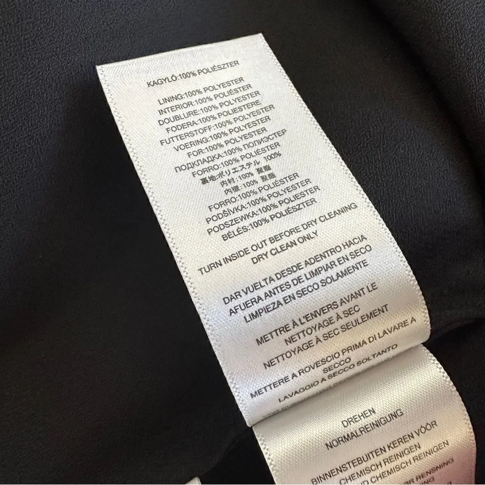Michael Kors Black Sheer Hi-Lo PopOver Dress S‎