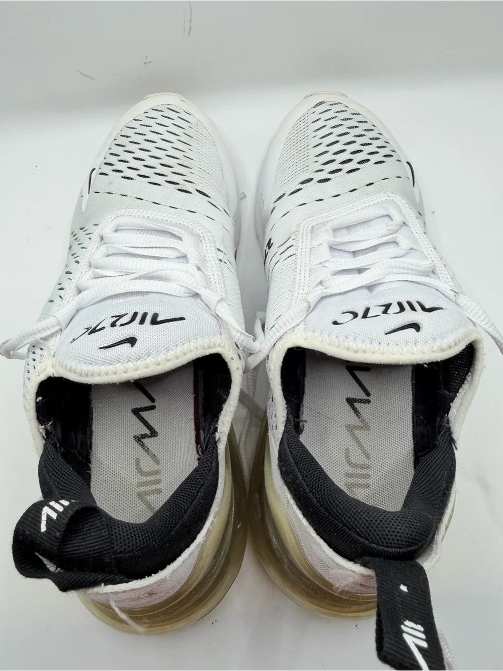 Nike white black