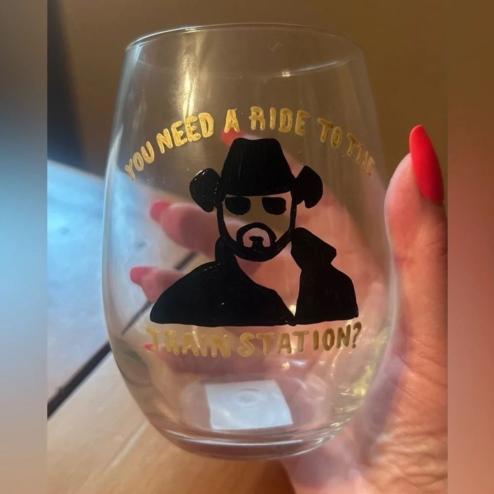 hand painted 20 oz