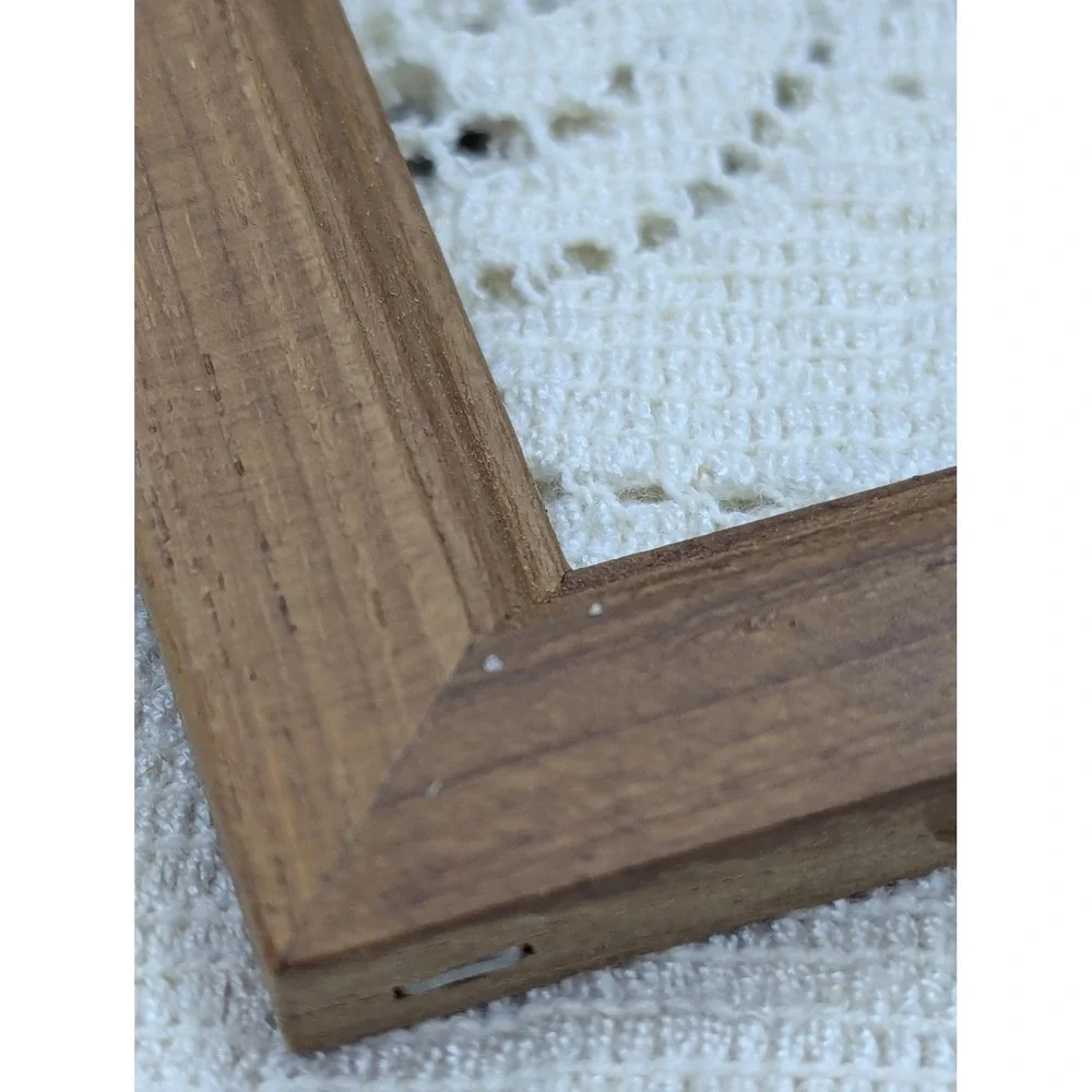 Vintage 5x7 Teak Wood Picture Frame MCM