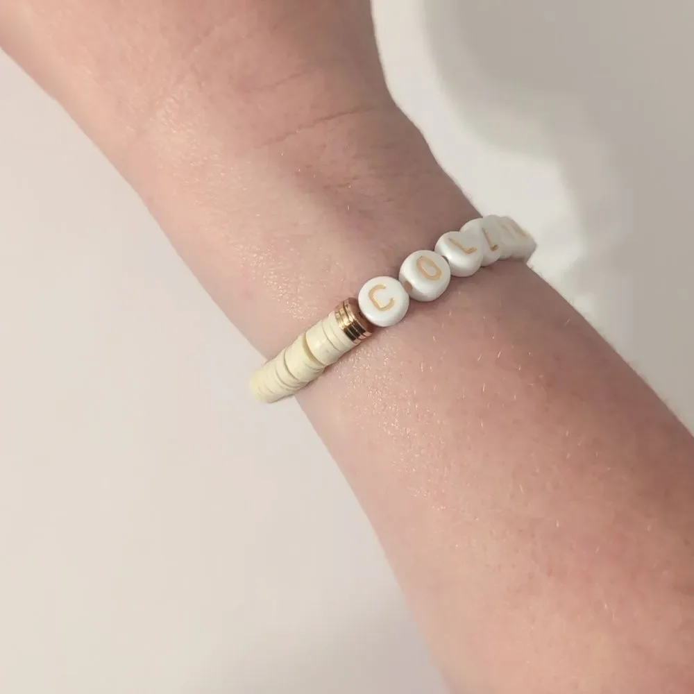 bracelet cream gold