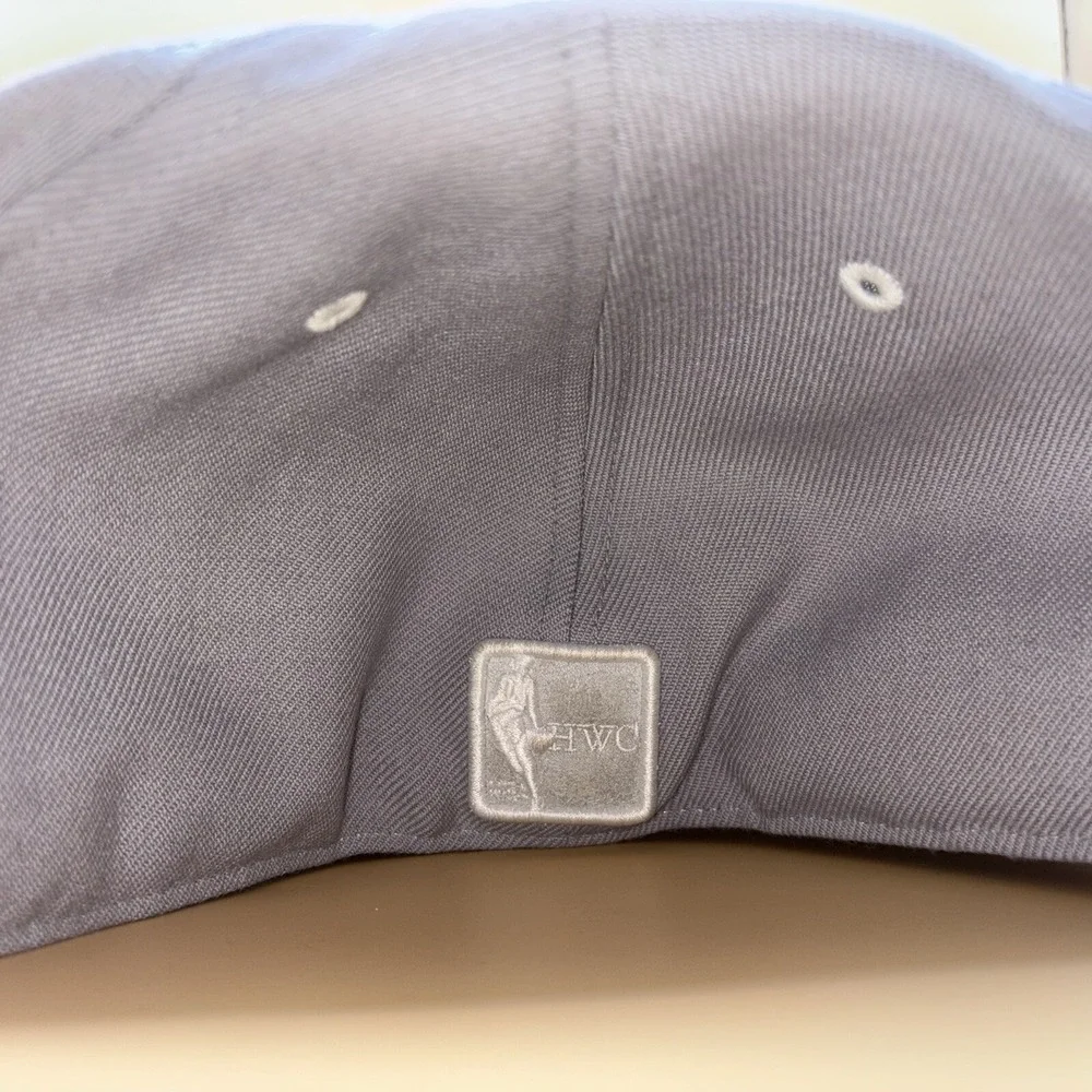 New Era 59FIFTY Philadelphia 76ers Hardwood Classics Fitted Hat Grey White Sz 8
