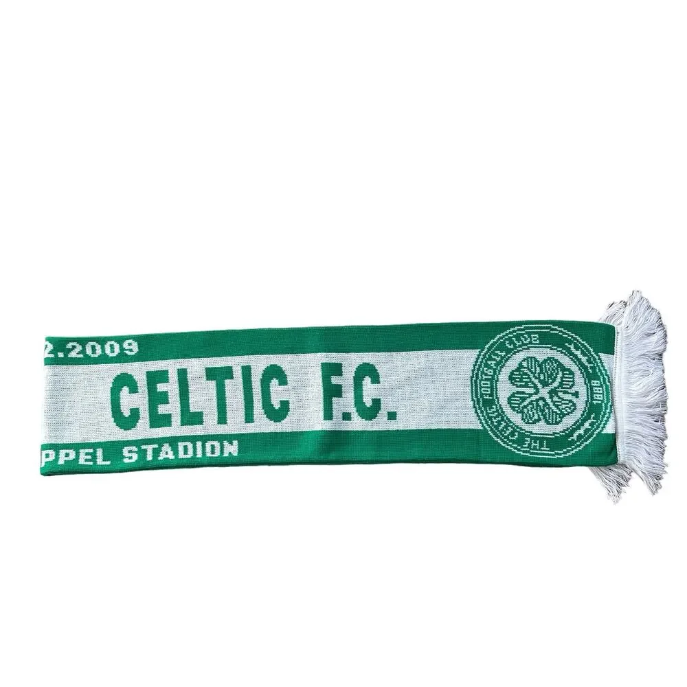 Celtics Football Club Soccer‎ Scarf 2009 Ernst Happel Stadium Green White