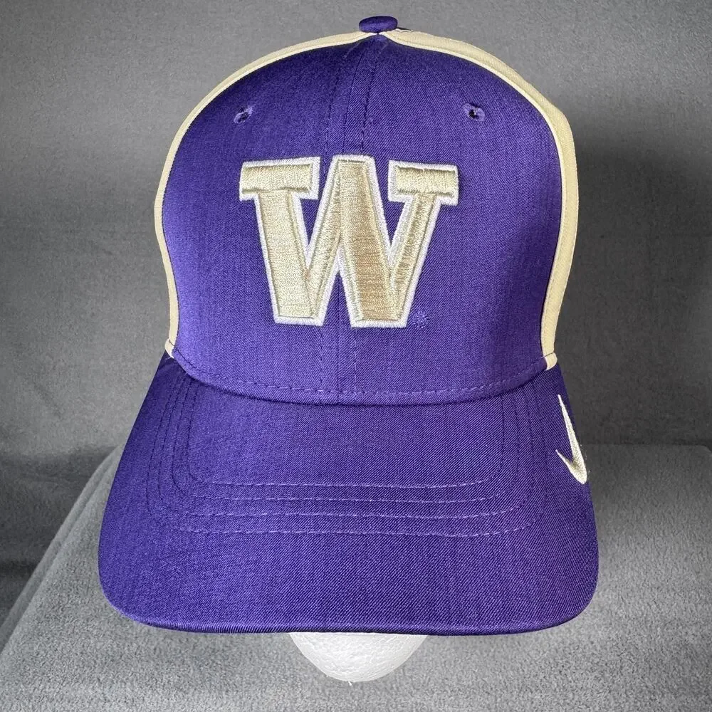 Washington Huskies Hat Cap‎ Strap Back Mens One Size NCAA Nike Dri-FIT AeroBill