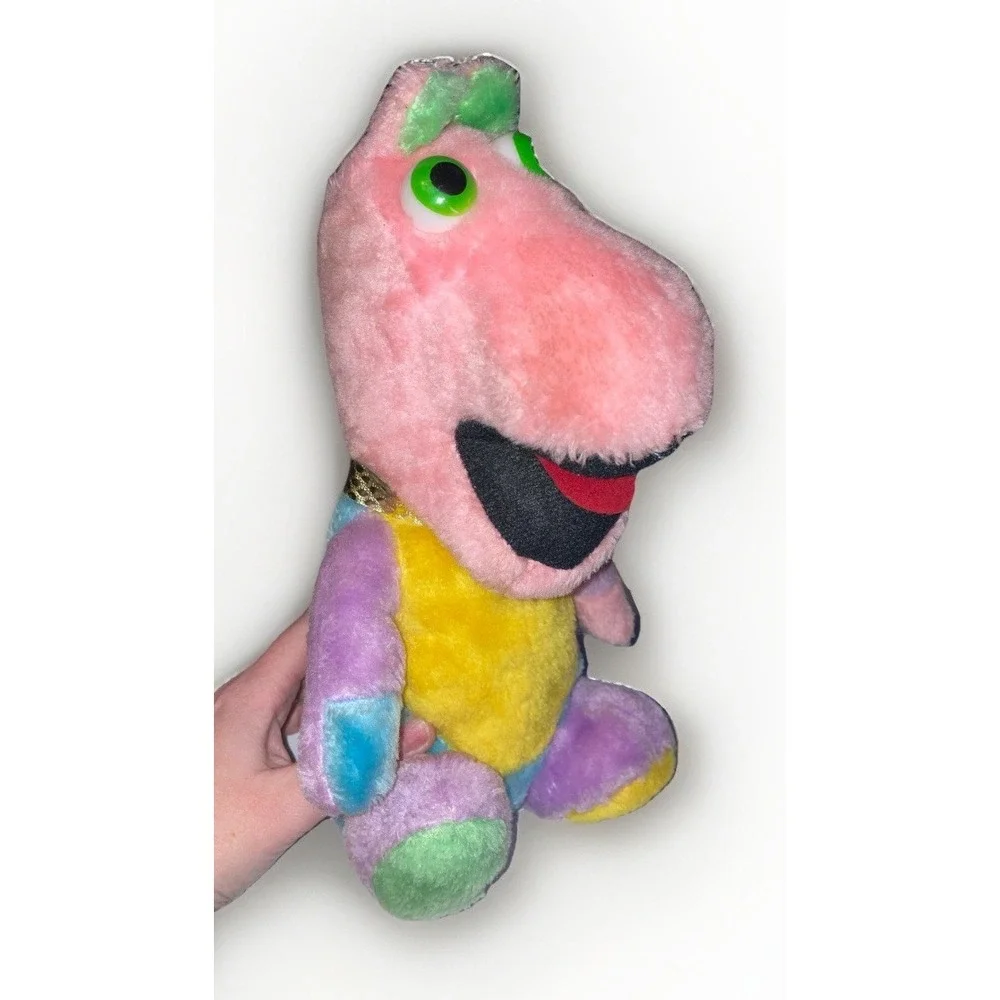 Vintage Colorful Scottie Toys‎ Plush Hippo, Hippopotamus 1982
