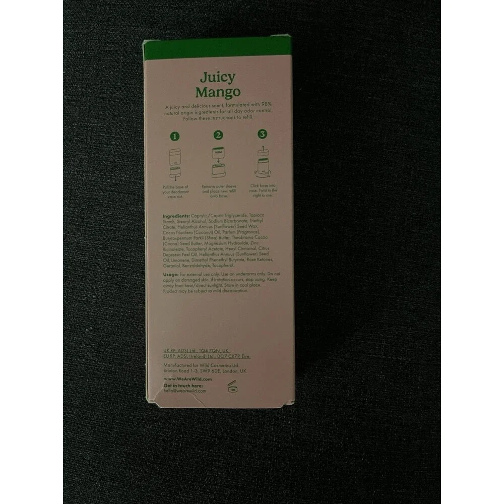 Wild refillable deodorant