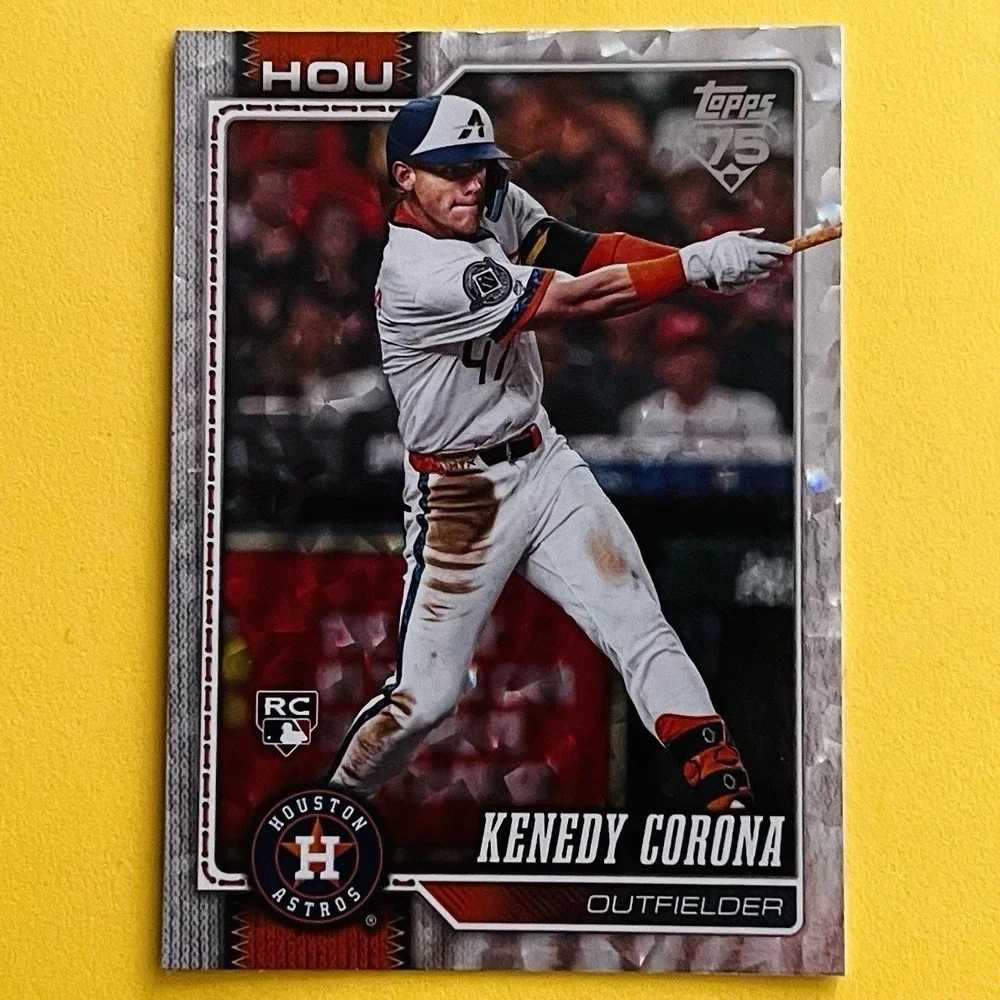 2026‎ Topps Series 1 Kenedy Corona Silver Crackle Foil #145 Houston Astros RC