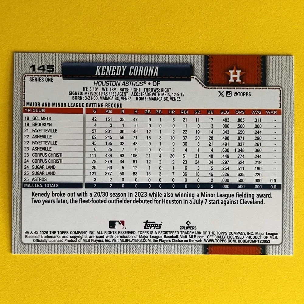N/A 2026 topps