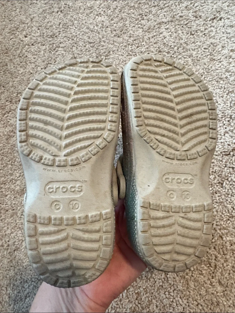 CROCS sparkly glitter