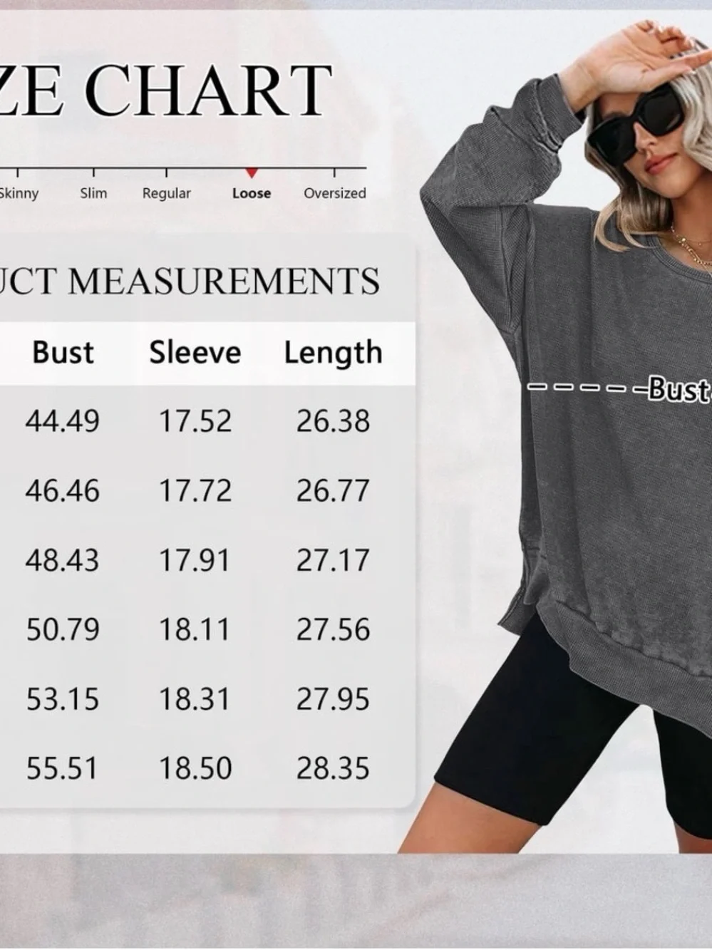 Cozy Women's Oversized Crewneck Sweatshirt - Charcoal Gray