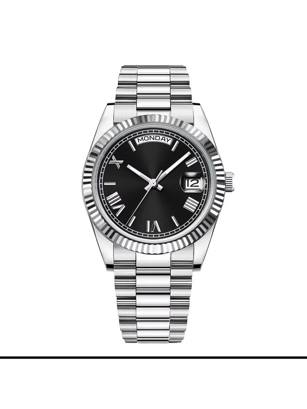 New Men's Stainless Steel Mechanical Watch with Sapphire Crystal stock 239
