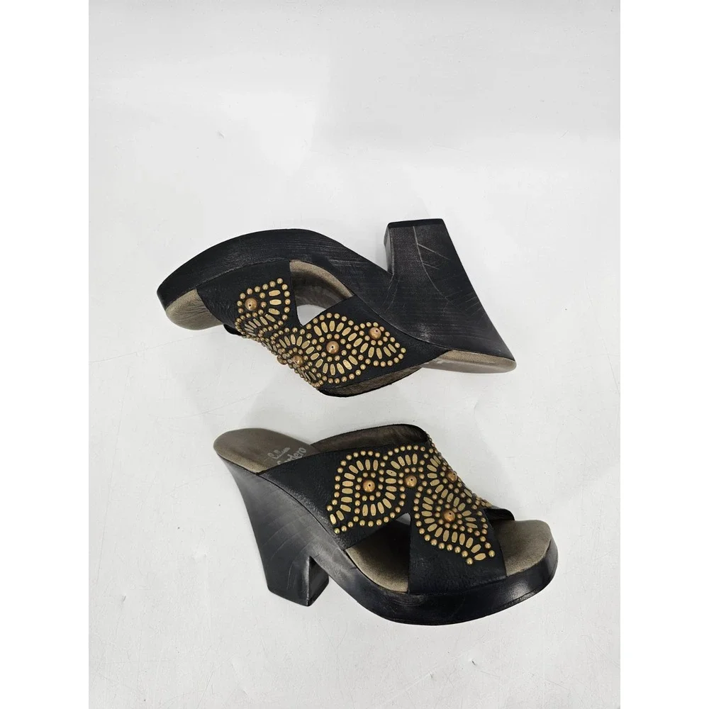 Calleen Cordero Studded Leather Hand Carved 4