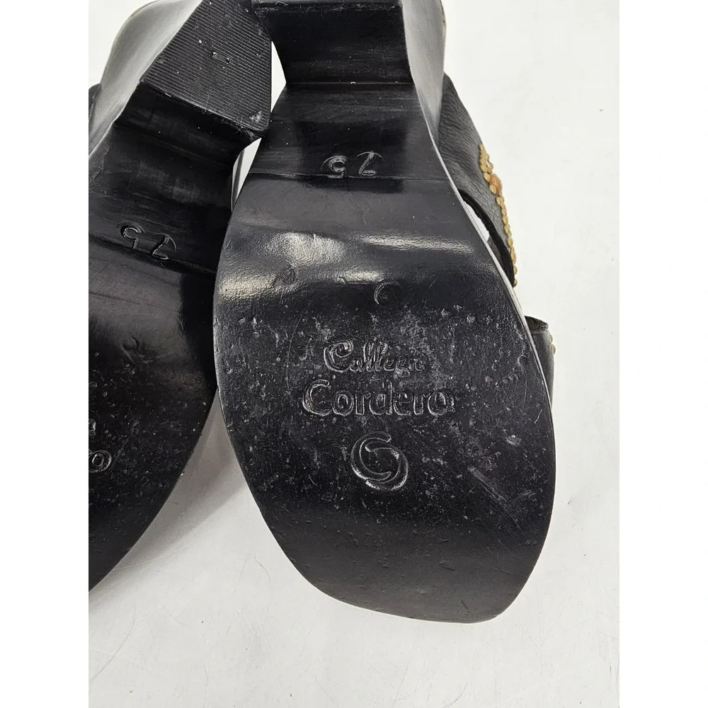Calleen Cordero Studded Leather Hand Carved 4