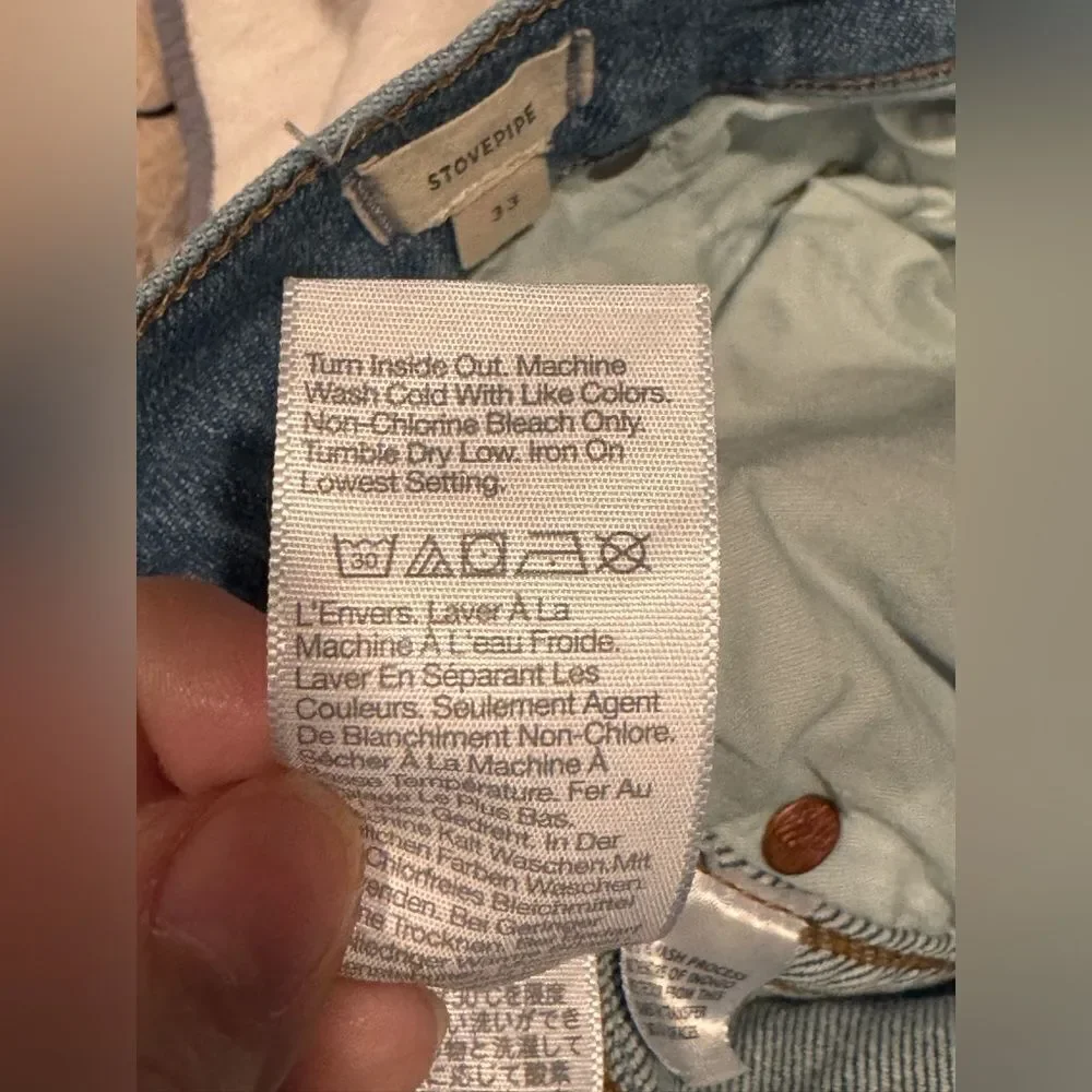 Madewell stovepipe jeans