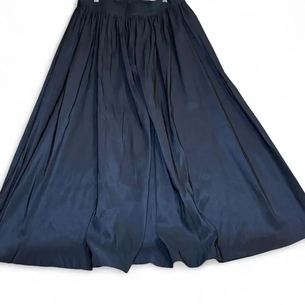 A New Day Pleated Maxi Skirt Black Size Large