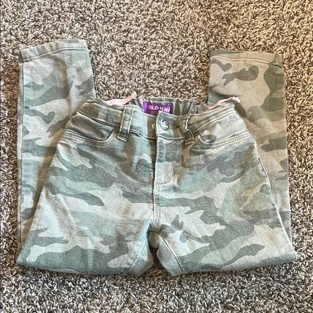 Old Navy Girls Green Camouflage Leggings