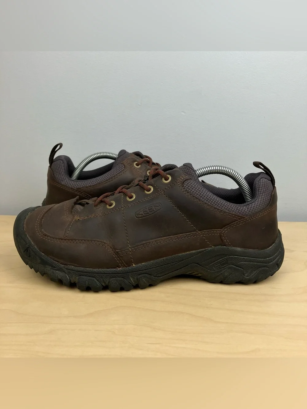 Keen Men’s Size 10.0 Targhee III Oxford Brown Leather Low Top Hiking Shoes