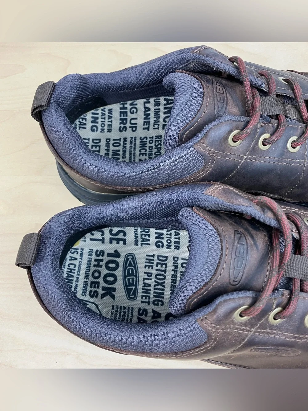 Keen Men’s Size 10.0 Targhee III Oxford Brown Leather Low Top Hiking Shoes