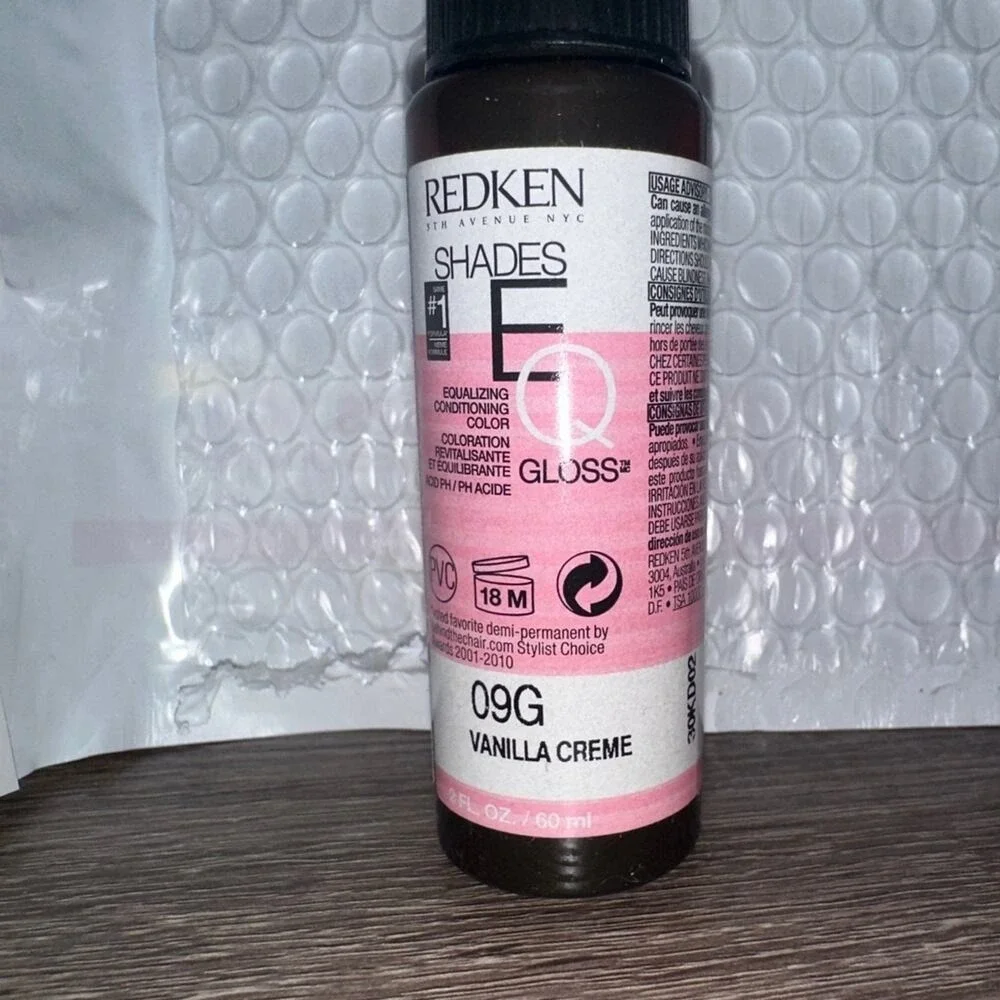 Redken Shades EQ Gloss 9G Vanilla Creme Demi‎ Permanent Hair Color shine gloss