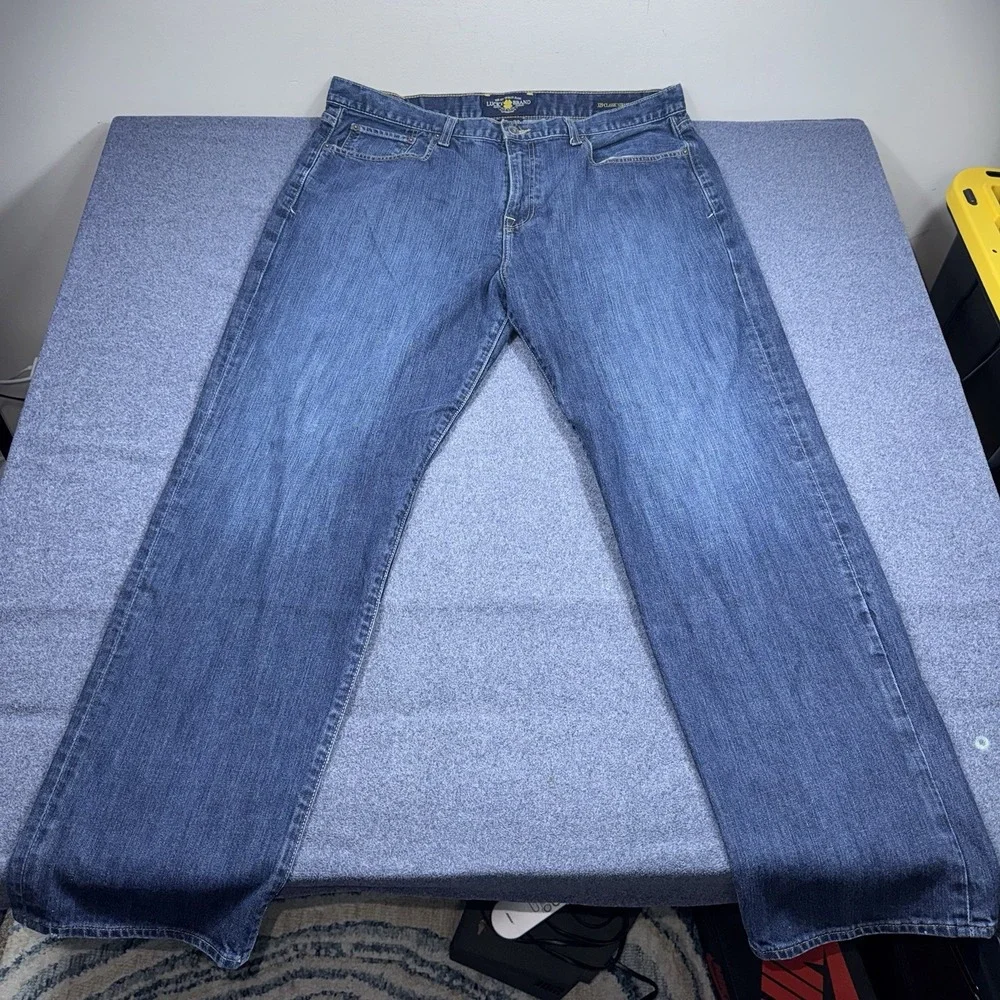 Lucky Brand 329 Jeans Mens 40x32 Classic Straight Blue Denim Y2K Stretch