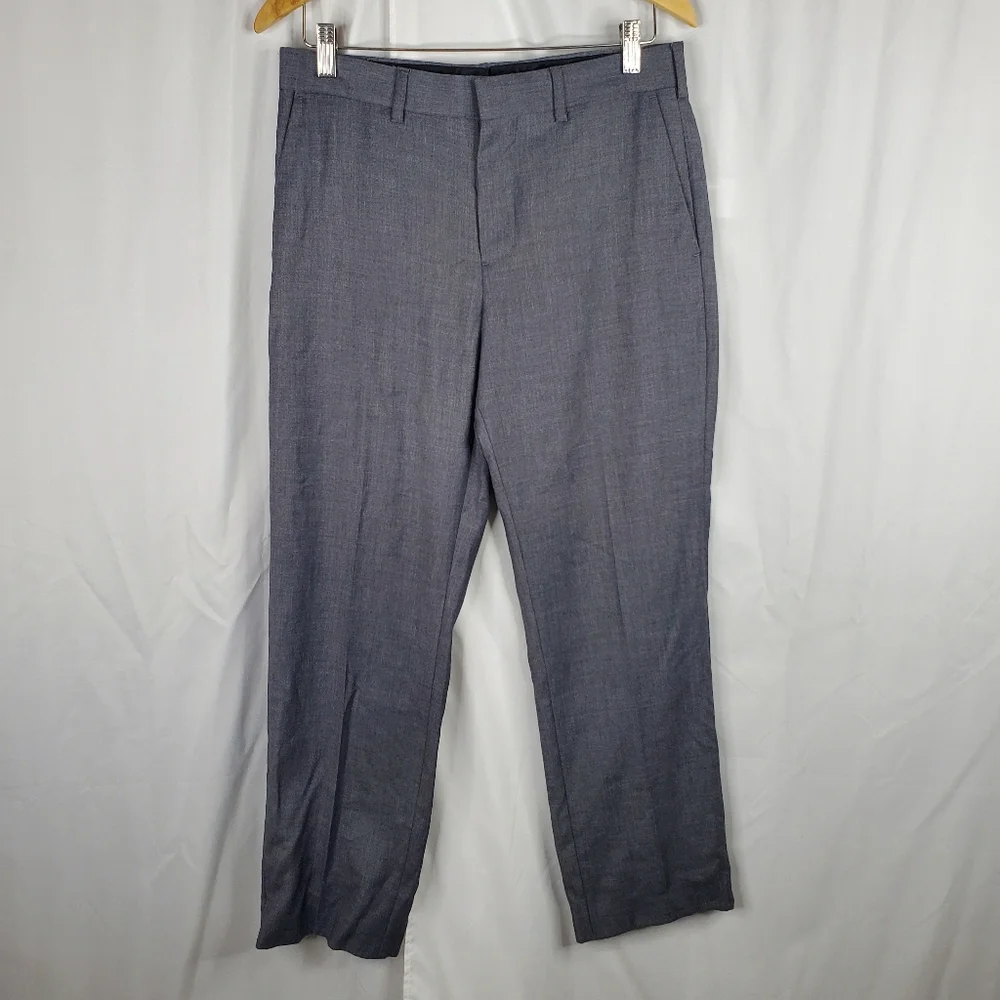 ♤ Apt 9 Men's Gray Flat Front Trousers Size 30x30