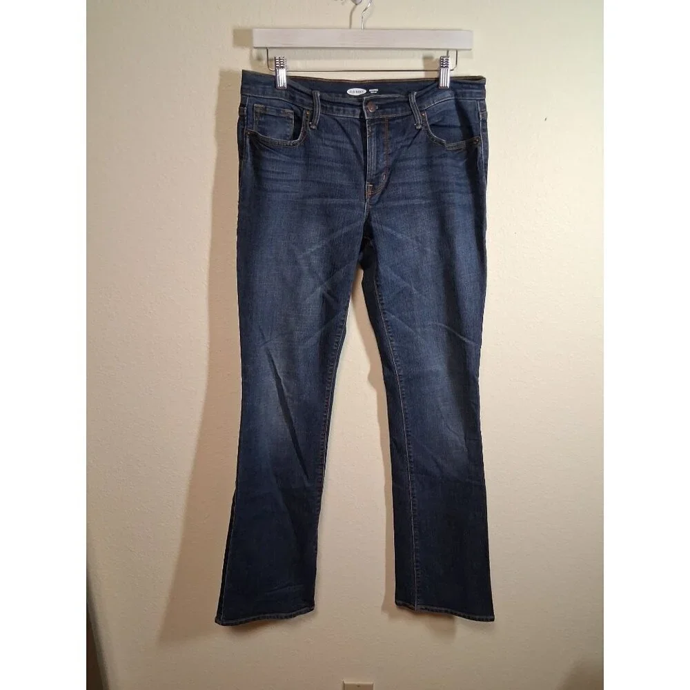 Old Navy Original Boot Cut Denim Blue Jeans Women's Size 8